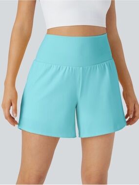 HALARA Aqua Blue Athletic Shorts